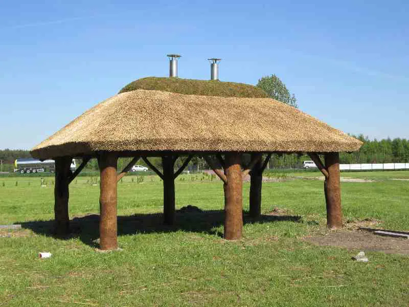 Altanka ogrodowa drewniana, meble ogrodowe Turek