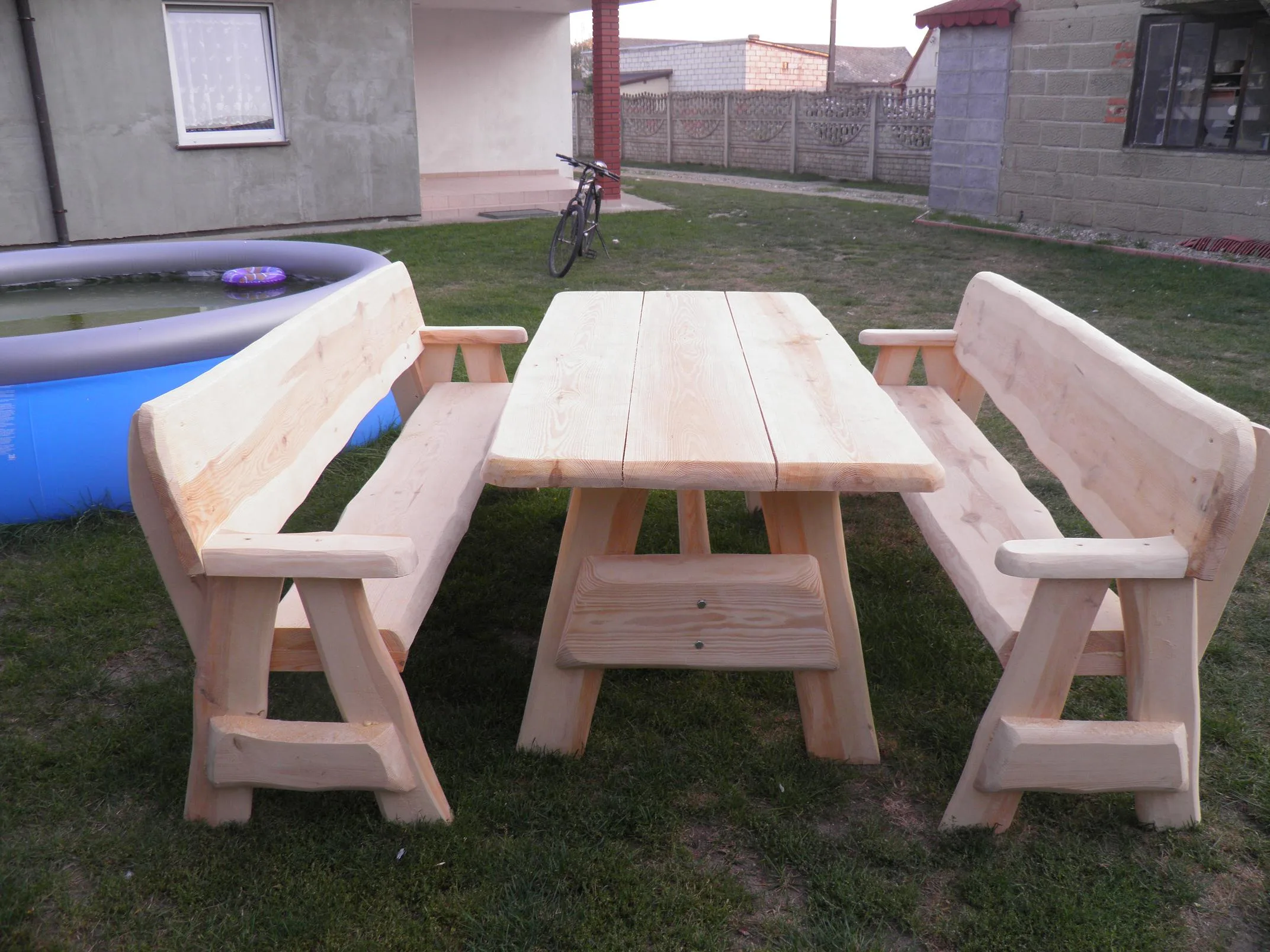 Komplet ogrodowy drewniany, meble ogrodowe Turek