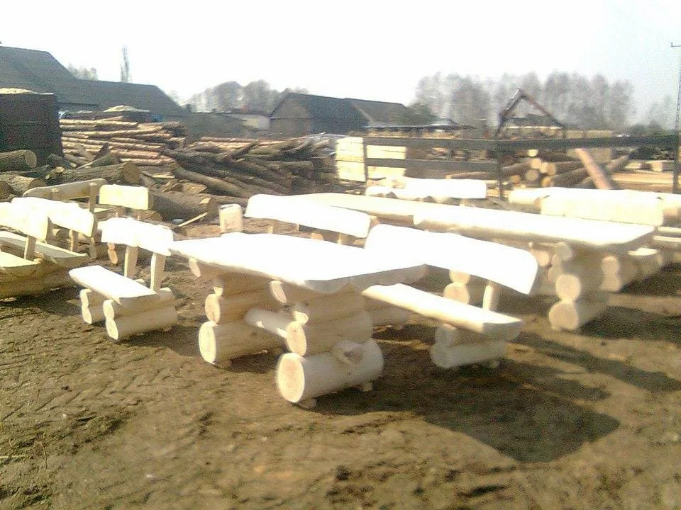 Zestaw ogrodowy drewniany, meble Tartak Darul