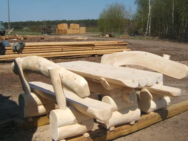 Duży zestaw ogrodowy z drewna, Tartak Darul