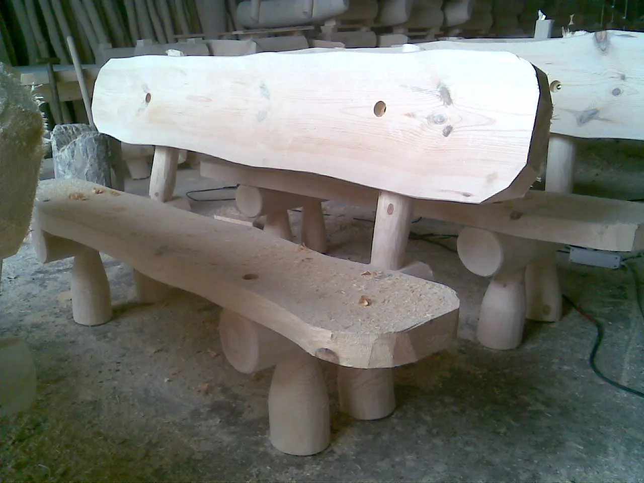 Zestaw mebli ogrodowych z drewna, Tartak Darul